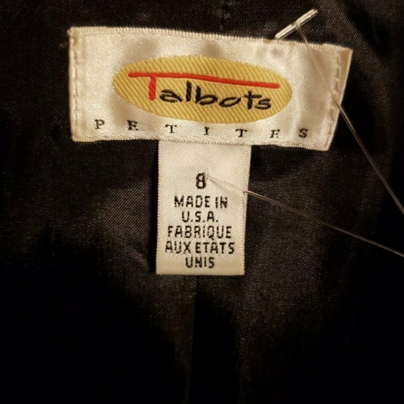 TALBOTS Dress Coat Gray Size 8 Petites - Picture 3 of 3